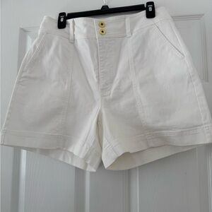 INC International Concepts High Waist White Shorts